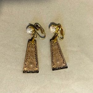 Vintage clip on earrings